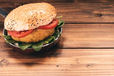 featured image thumbnail for post Hambúrguer de ervilha 